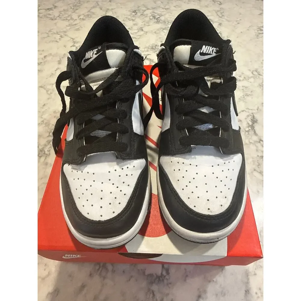 Nike Dunk Low GS Panda Black White Kids Size 5Y CW1590-100 w/ Box